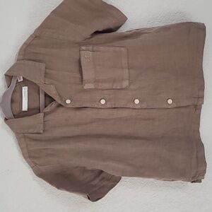 Zara Toddler Short Sleeve Button Down Shirt